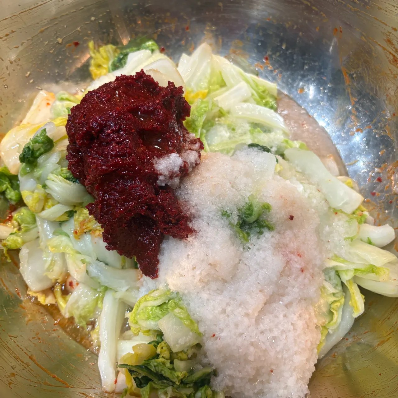 白菜の旨味と梨の甘さ。